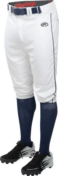 Rawlings Launch Piped Knickers White/Navy - Baseball Piped Knicker Pant 1