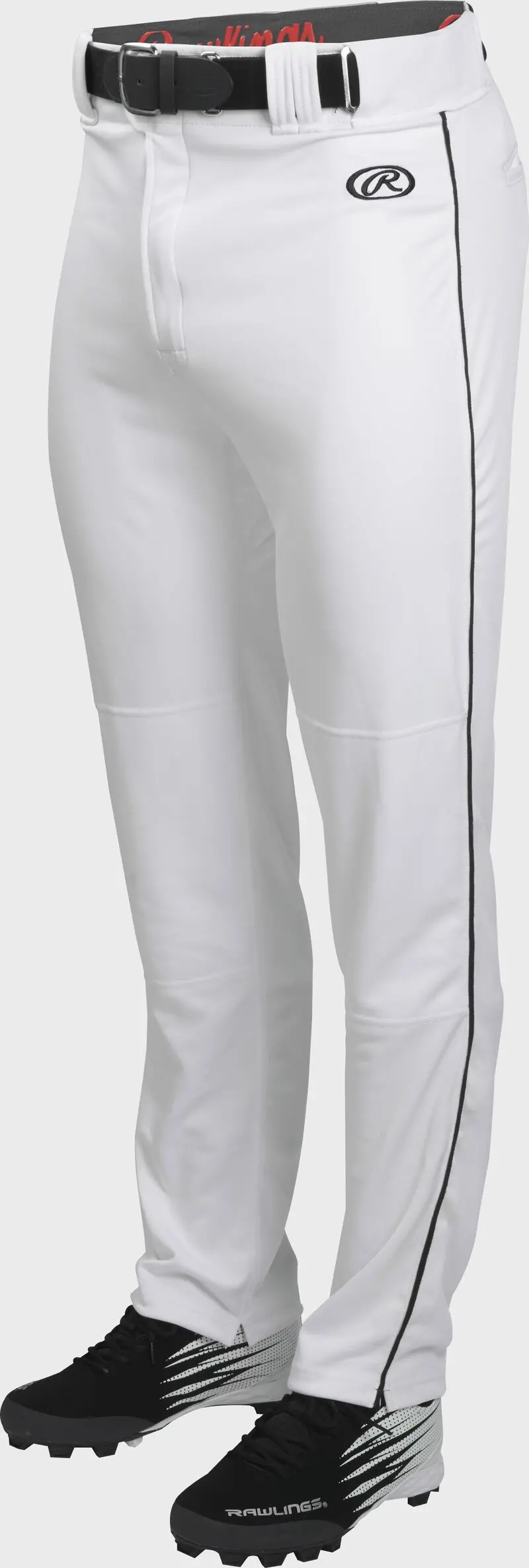 Rawlings Launch Piped Pant White/ Black - Baseball Piped Pant 1