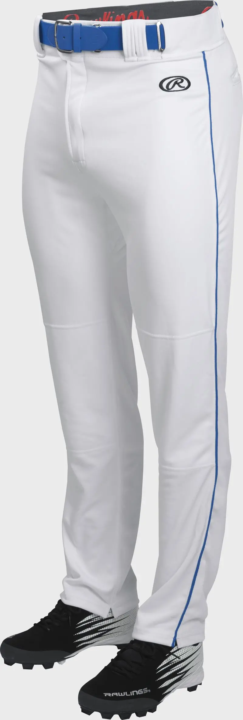 Rawlings Launch Piped Pant White/ Royal - Baseball Piped Pant 1