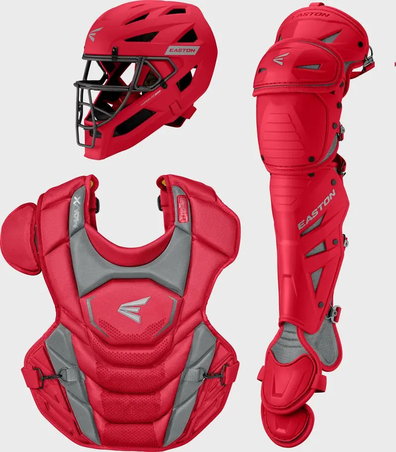 Easton Mav X Box Set - Small- Catchers Set - Red 1
