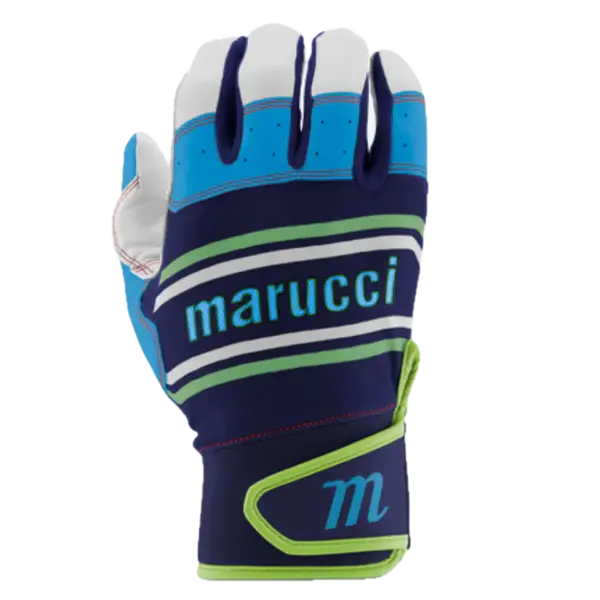Marucci Swift Lite Navy/Carolina Blue Batting Gloves - Adult 1