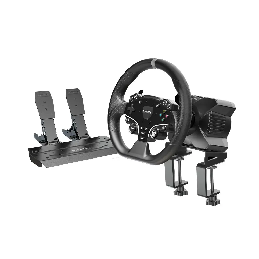 Moza R3 Racing Wheel And Pedals For Xbox & Pc 1