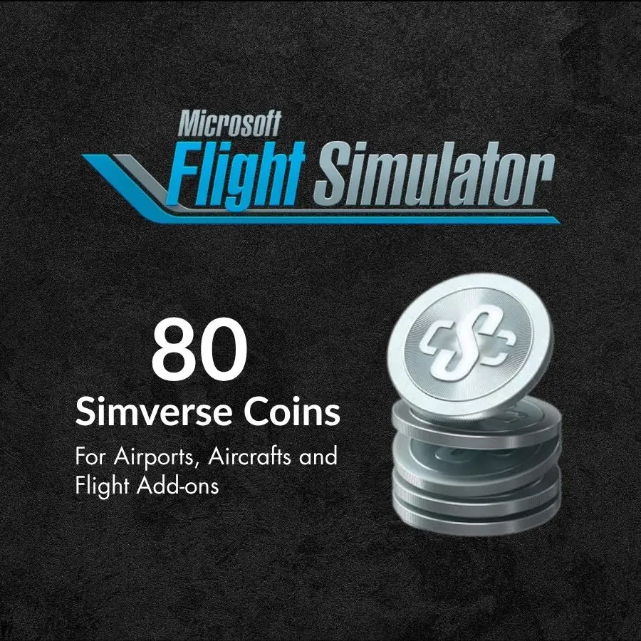 Microsoft Flight Simulator - 80 Simverse Coins Gift Card 1