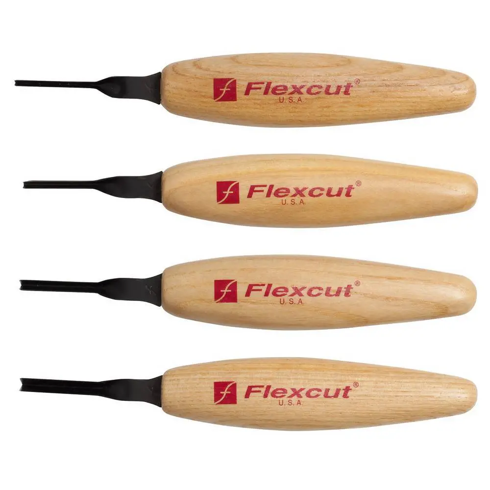 Flexcut Micro Tool Parting 45Deg 4 Piece Set.Mt600 2