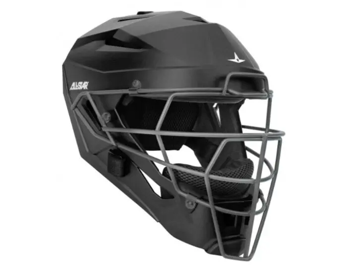 All Star Matte Black Mvp5 Umpire Helmet 1