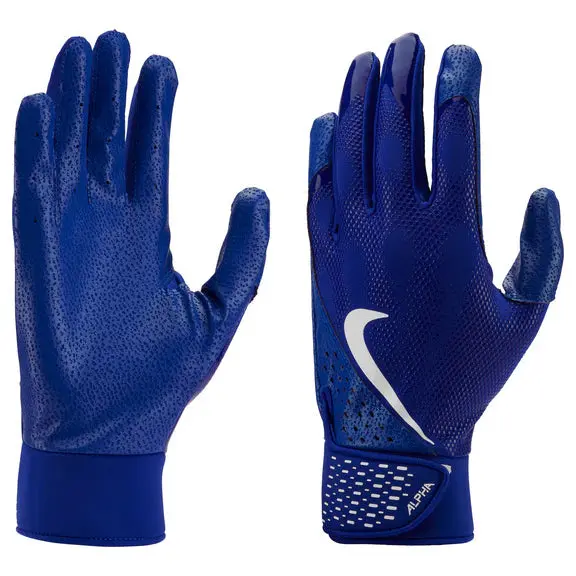 Nike Alpha Adult Batting Gloves - Royal 1