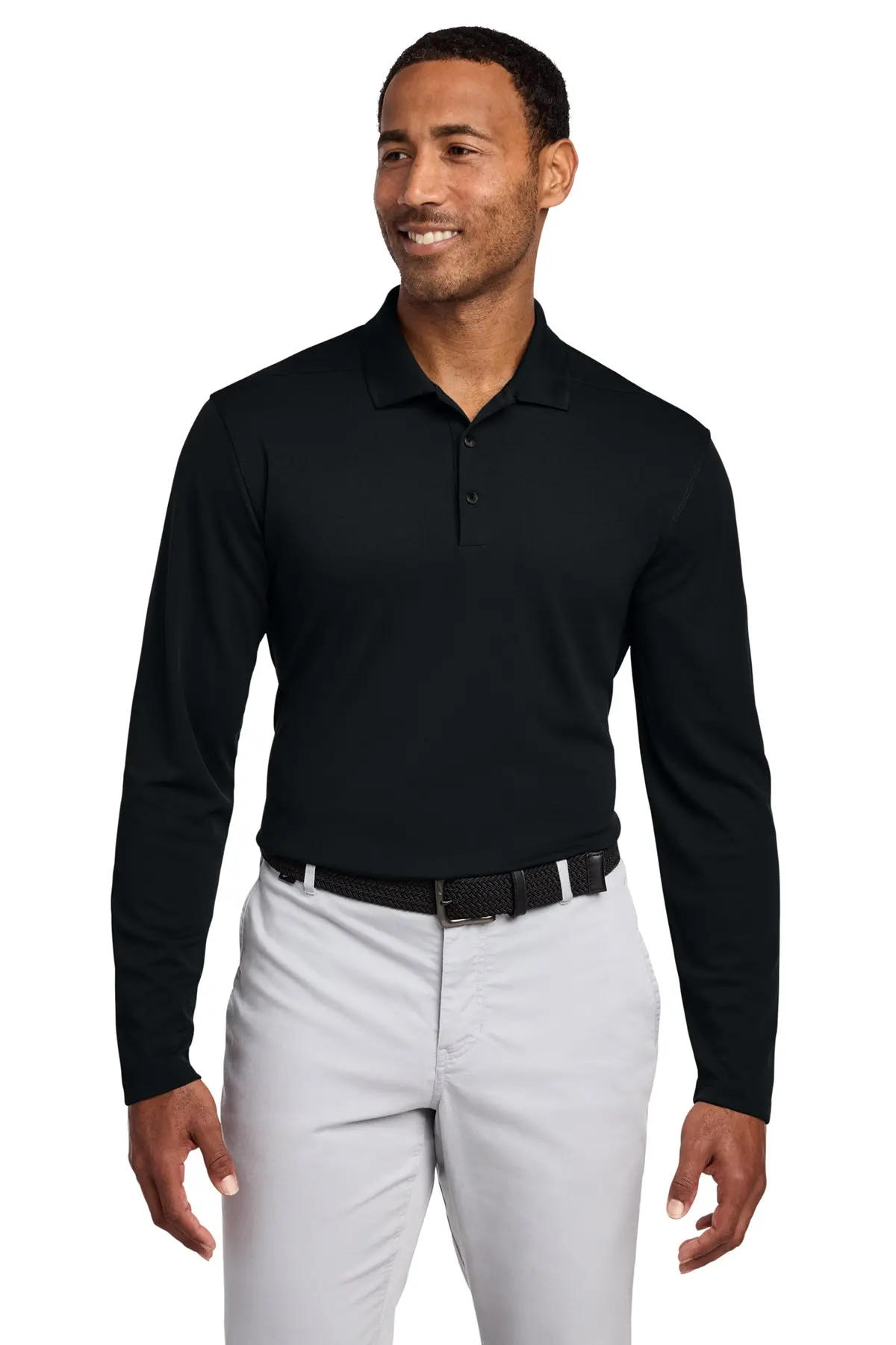 Nike Dri-Fit Micro Pique 2.0 Long Sleeve Polo 1