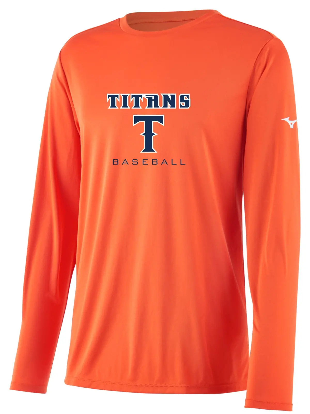 Mizuno Nxt Long Sleeve Shirt (Orange) - Titans Baseball Club 1
