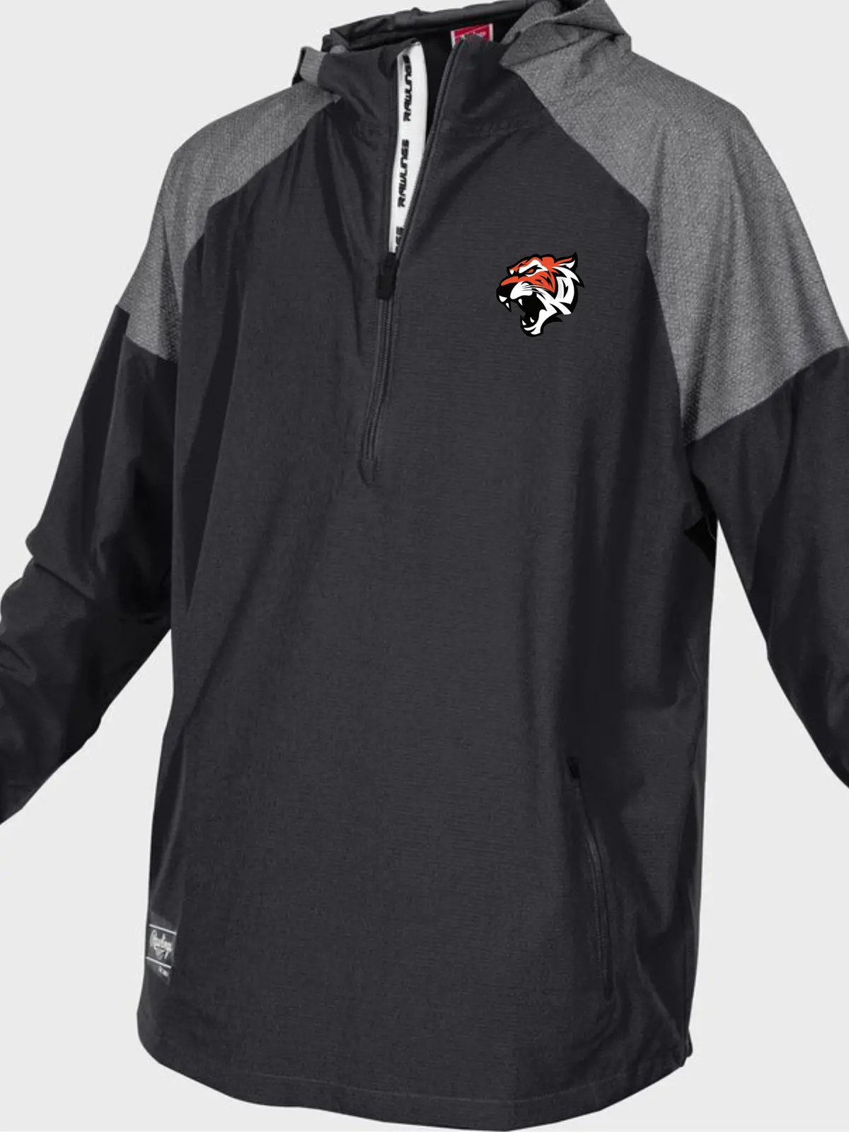Rawlings Colorsync Orangeville Bengals Long Sleeve Cage Jacket  | Logo And Number 1