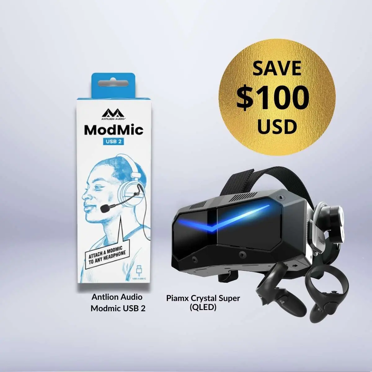 Pimax Crystal Super + Free Premium Vr Microphone Bundle 1