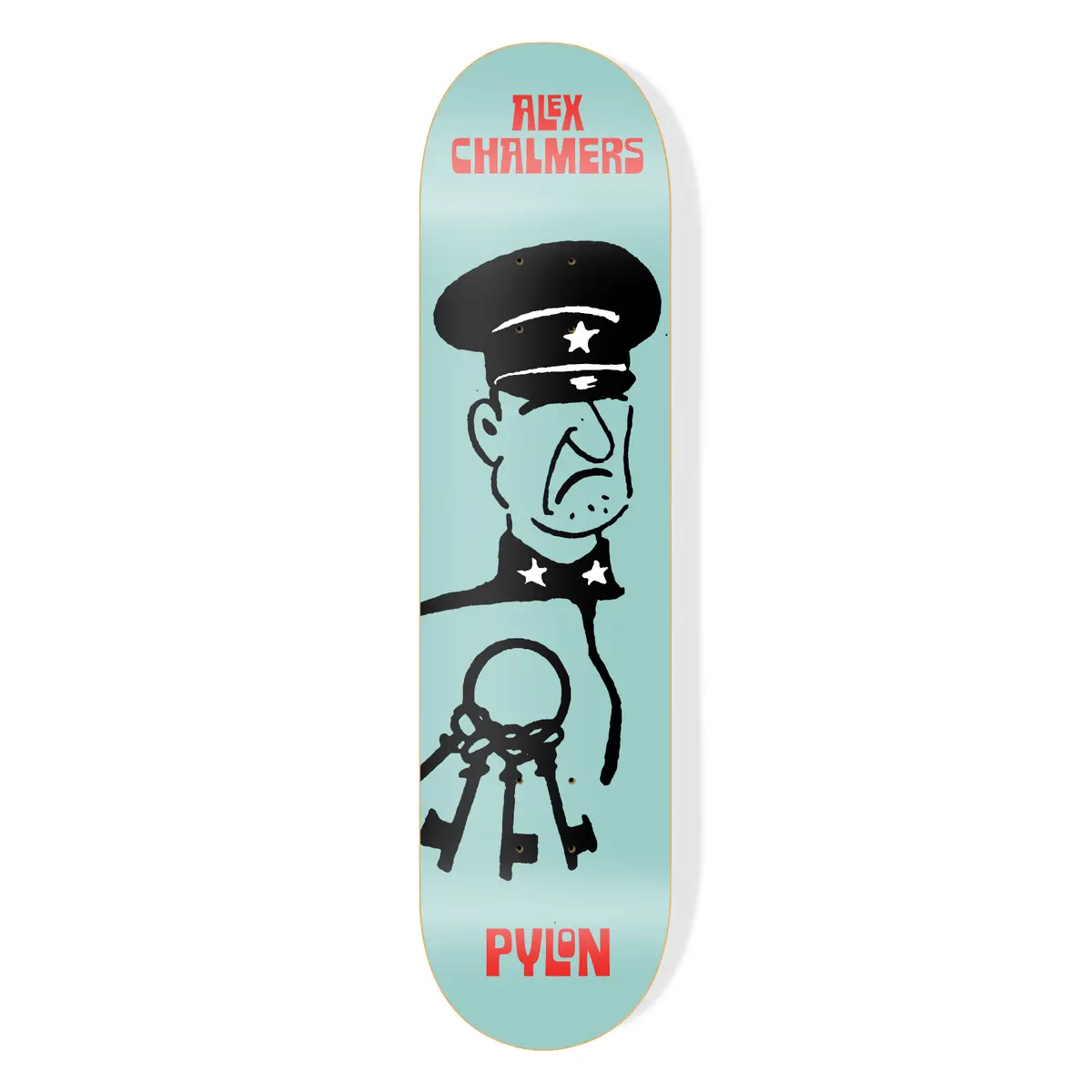 Pylon Skateboards Alex Chalmers Warden 8.5 Inch Wide Deck. 1