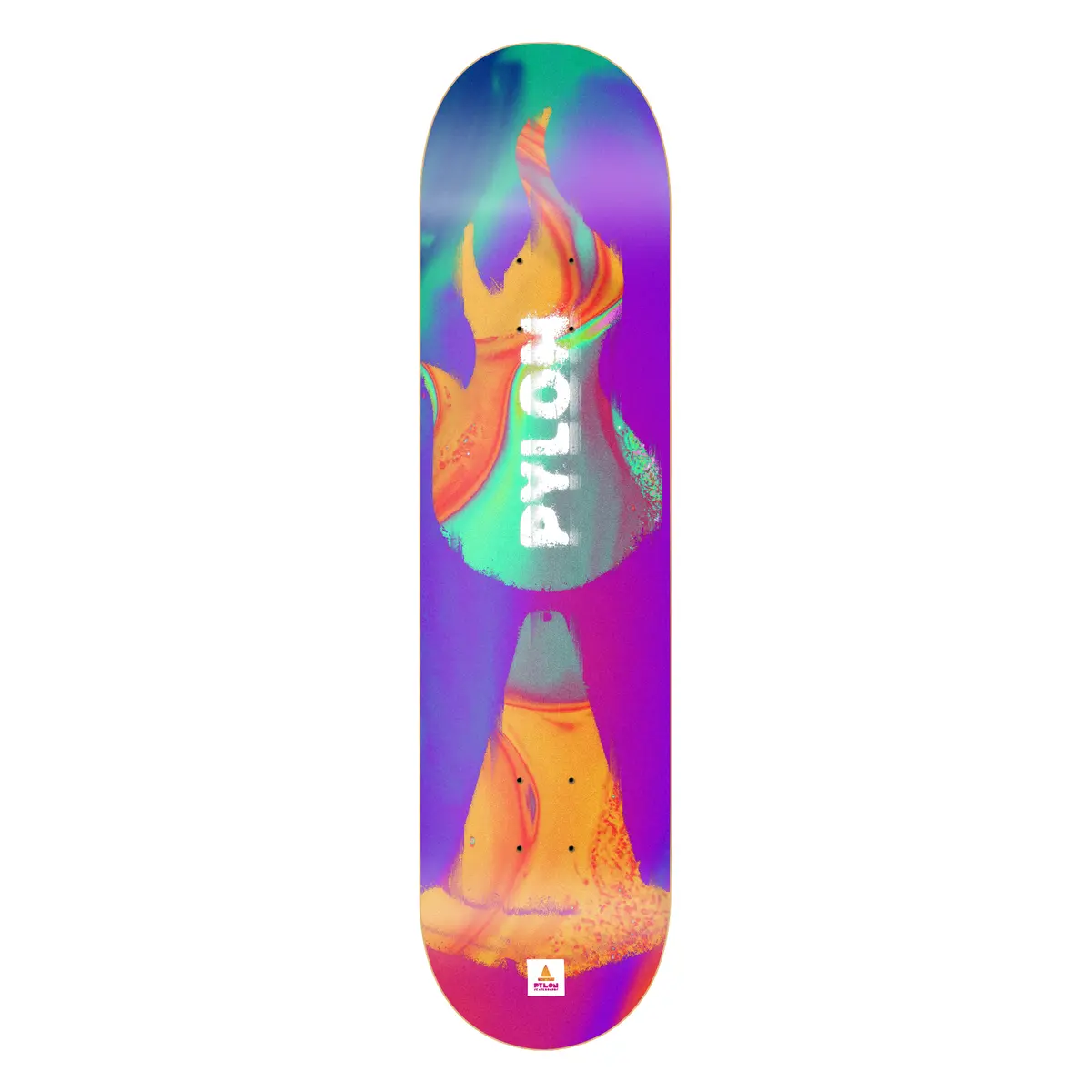 Pylon Skateboards Swirl 8.25 Inch Wide Deck. 1