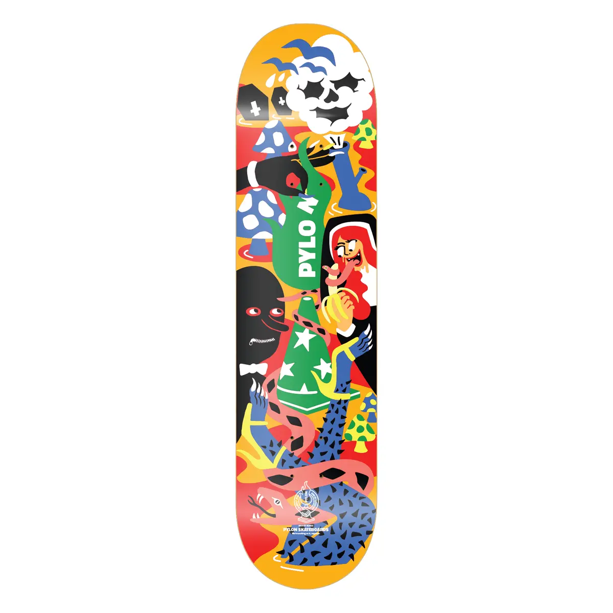 Pylon Skateboards Bad Habits - 8.625" Wide Deck 1