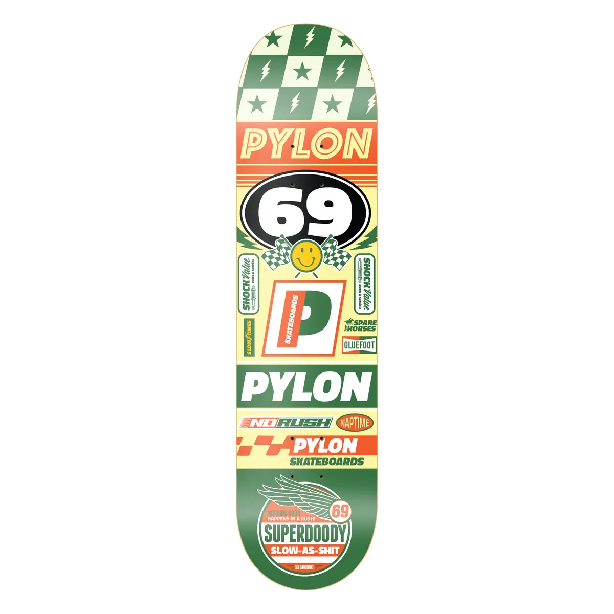 Pylon Skateboards No Rush 8.25 Inch Wide Deck. 1