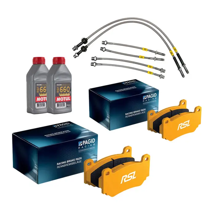 Pagid Racing Rsl29 Front & Rear Brake Pads Set + Motul 660 Brake Fluid + Hel Lines For Bmw F Series M Cars & M Lites 1