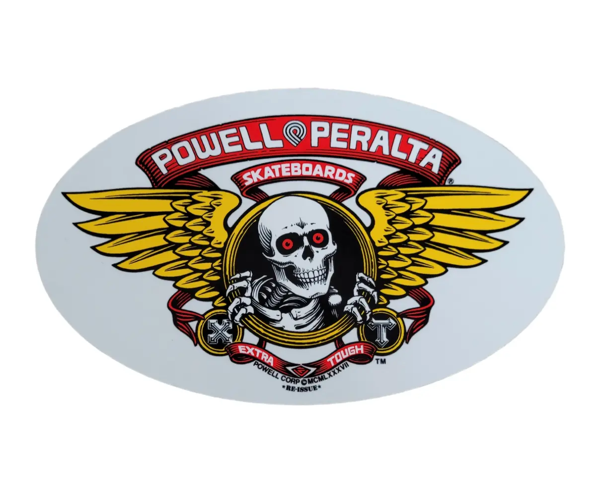 Powell Peralta Winged Ripper - Sticker Red 6.75" 1