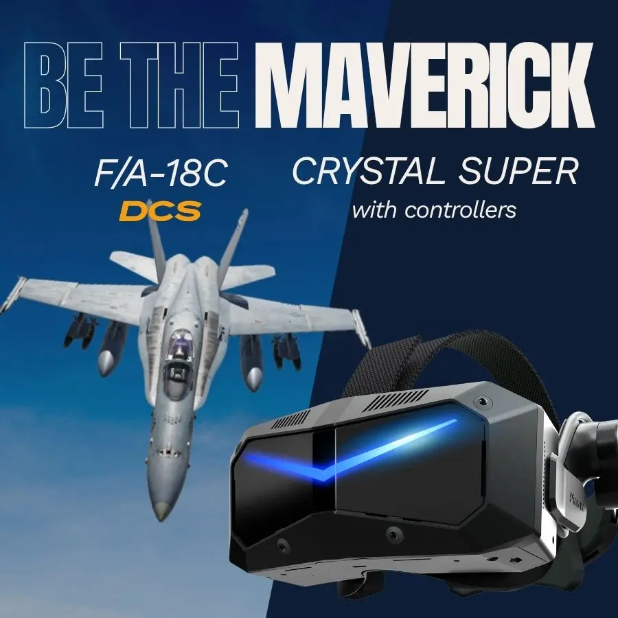 Pimax Crystal Super Dcs Special Version: Crystal Super Qled + F/A-18C (Dcs Module) 1