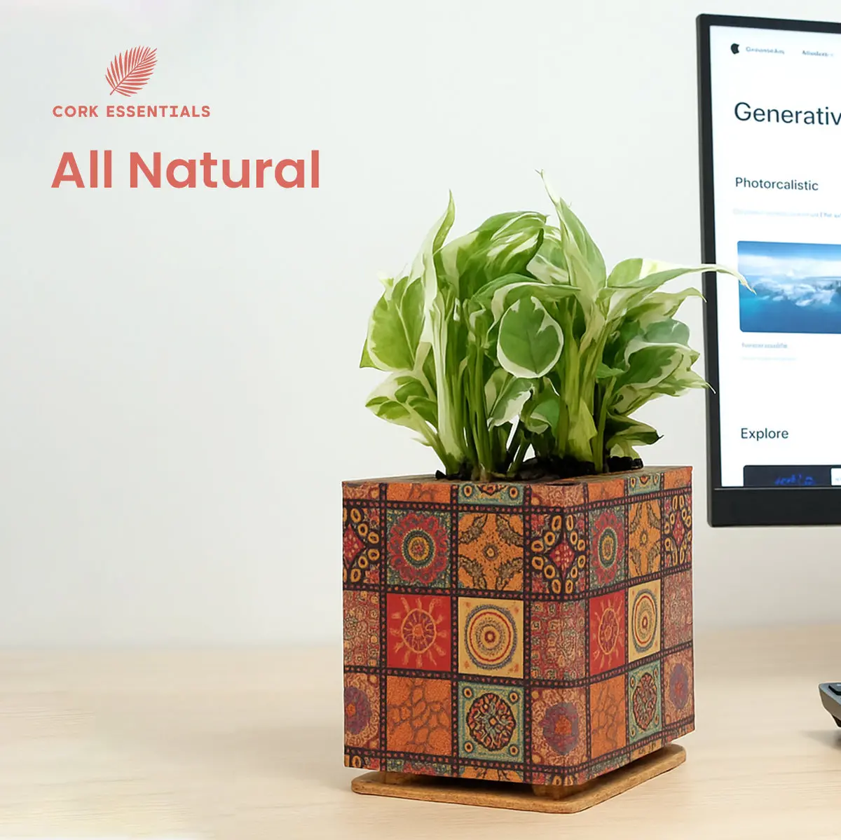 Mandala Print Planter 2