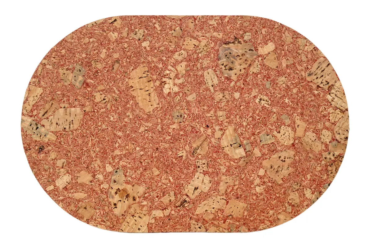 Red Asiago Oval Placemat Set Of 4 1