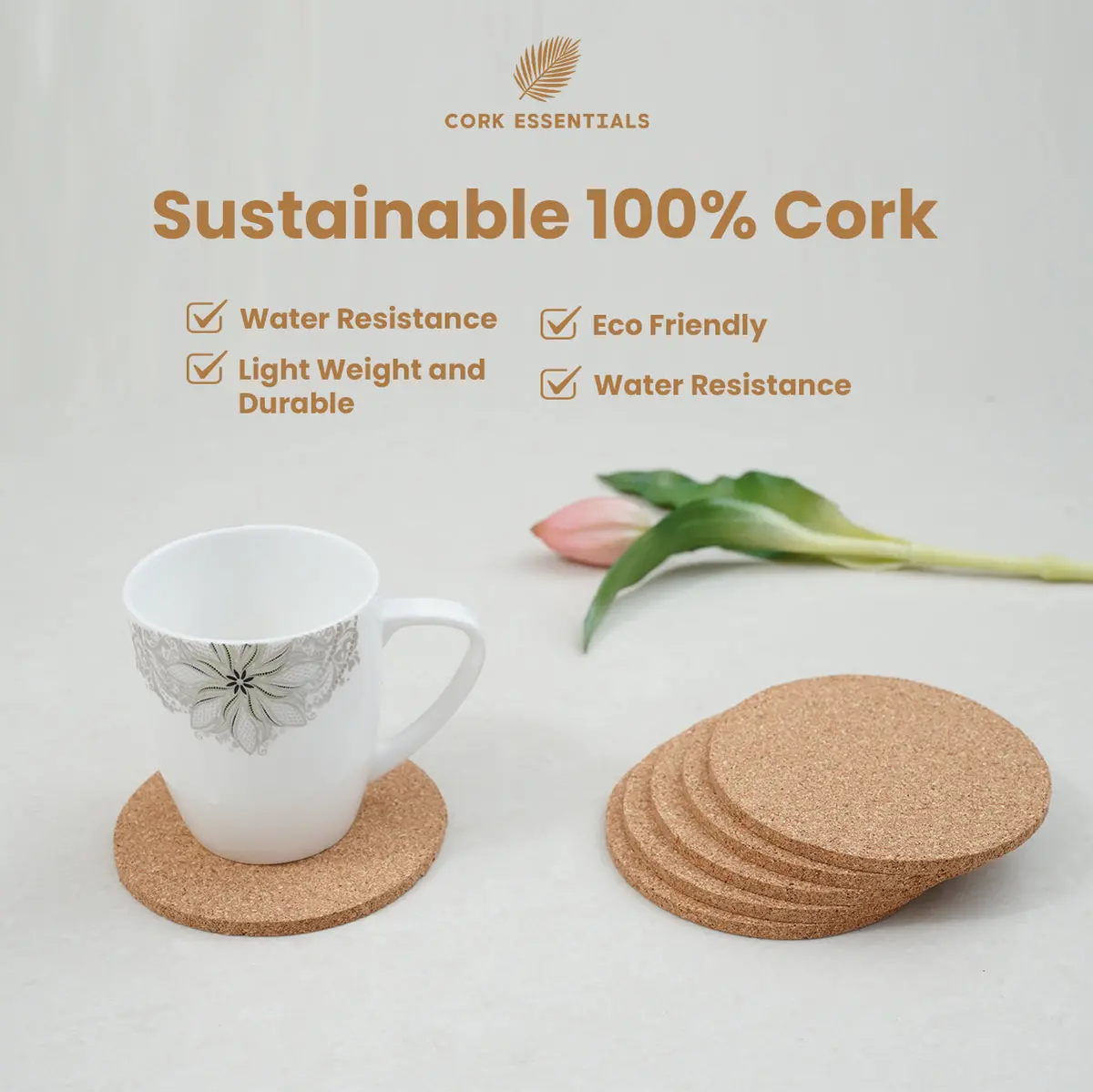 Premium Round Coaster Set Of 6 1