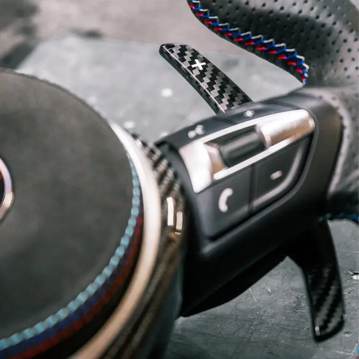 Shft Bmw F Series Automatic Paddle Shifters In Gloss/Matte Carbon Fibre 1