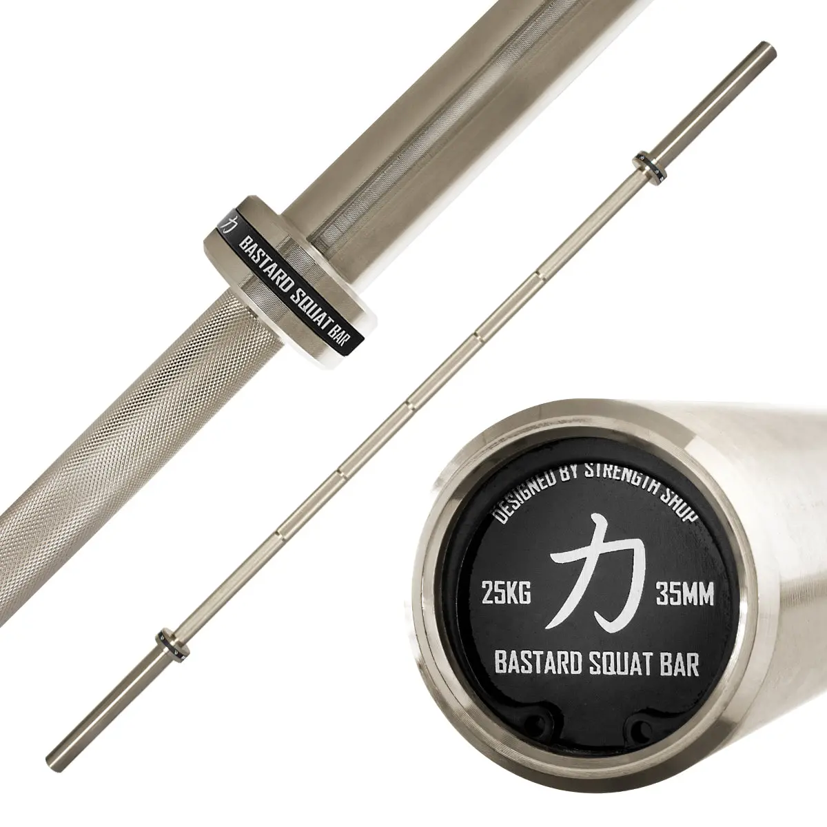 Bastard Squat Bar, 35Mm/25Kg – Fully Knurled 1