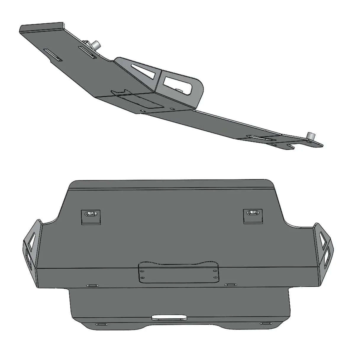 Pre-Order: 2012-2015 Toyota Tacoma Skid Plate, Tuxedo Black 1