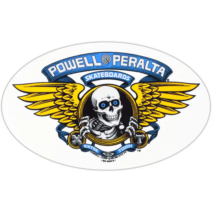 Powell Peralta Winged Ripper Og Sticker - Blue 1