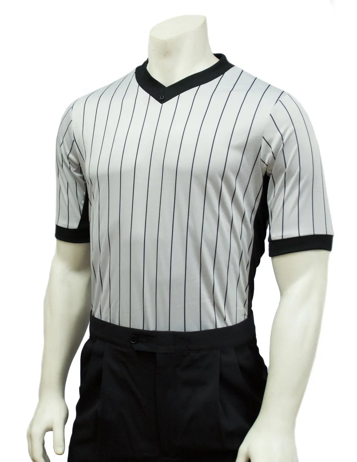 Smitty Grey Elite V-Neck With Pinstripes And Side Panel 1