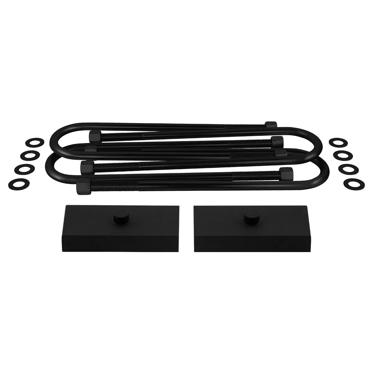 2003-2013 Dodge Ram 2500 4Wd [4" Rear Axle] Rear Lift Blocks With Round Bend U-Bolts 1