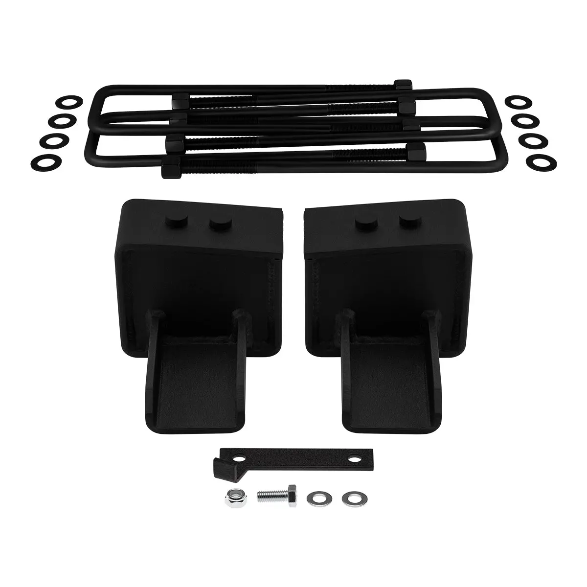 2004-2021 Ford F150 2Wd Rear Suspension Lift Kit | Includes Us Patent Pending Rear Lift Blocks With Built-In Bump Stop Landing Plates 2