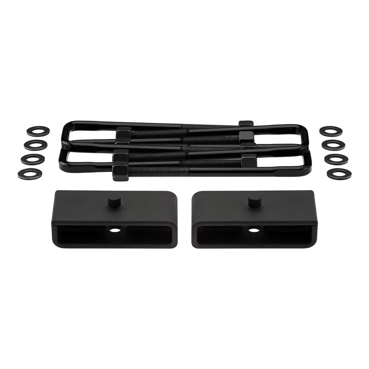 1992-2006 Gmc Yukon 1500 2Wd Rear Lift Blocks With Premium Forged Flat Top U-Bolts 2