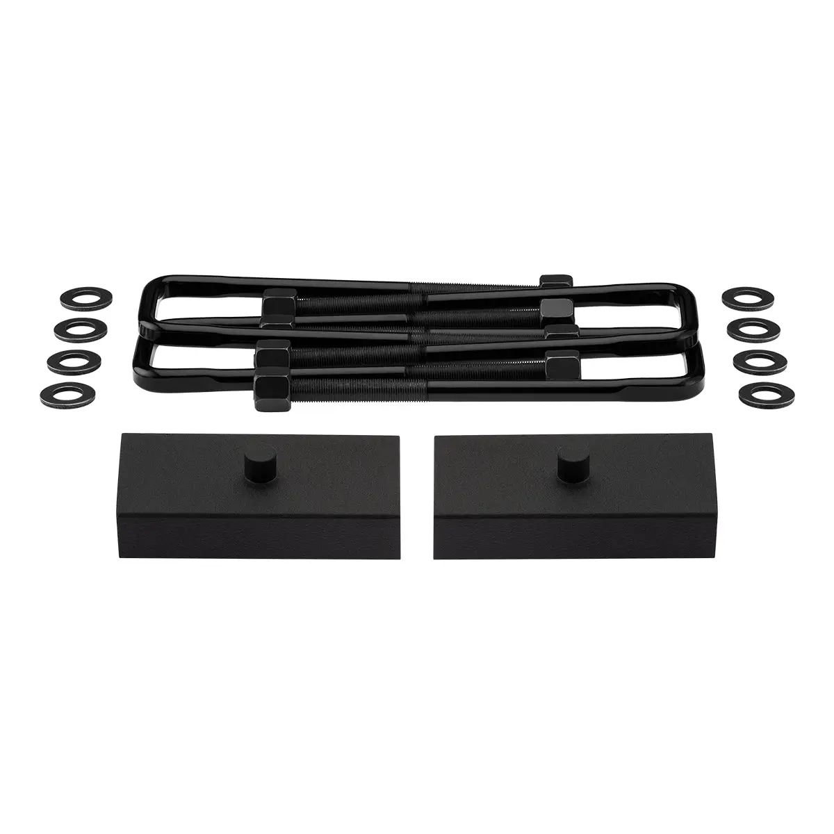 1995-2004 Toyota Tacoma 2Wd 4Wd Rear Lift Blocks With Premium Forged Flat Top U-Bolts 1