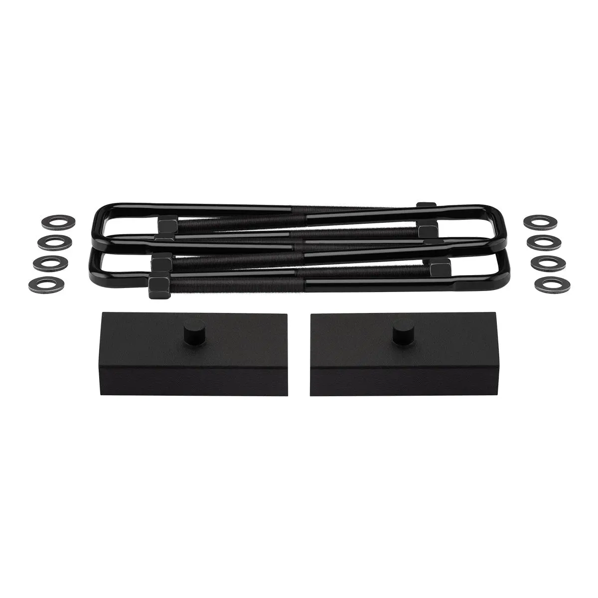 1997-2004 Dodge Dakota 4Wd Rear Lift Blocks With Premium Forged Flat Top U-Bolts 1