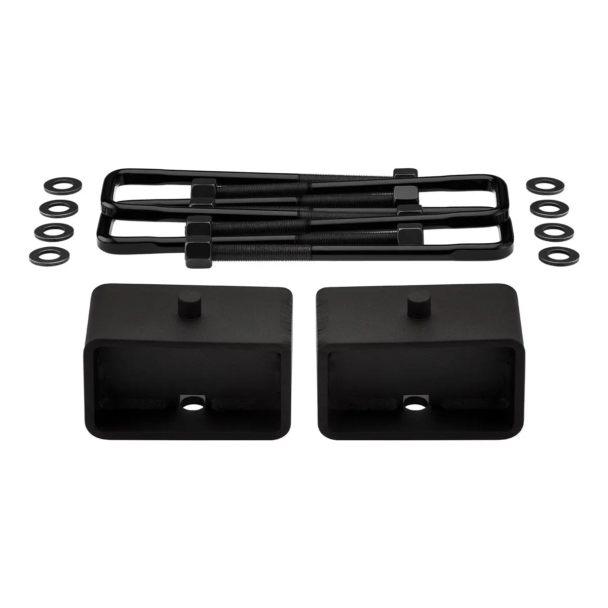 1987-1996 Dodge Dakota 4Wd Rear Lift Blocks With Premium Forged Flat Top U-Bolts 4