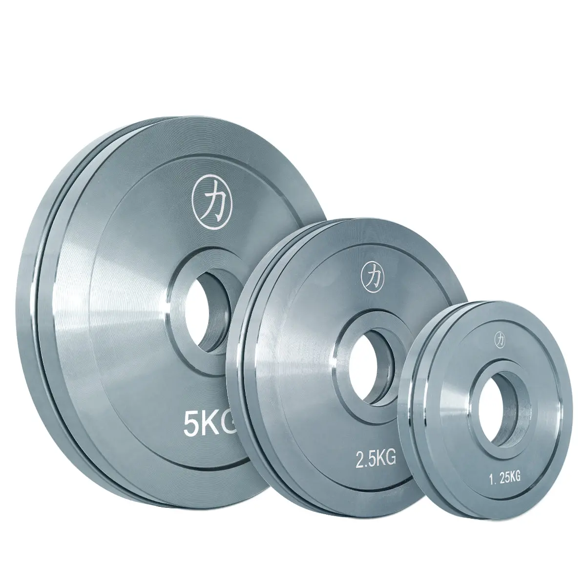 Powerlifting Steel Plate Package, Zinc Plated - 2 X 5Kg, 2 X 2.5Kg, 2 X 1.25Kg 1