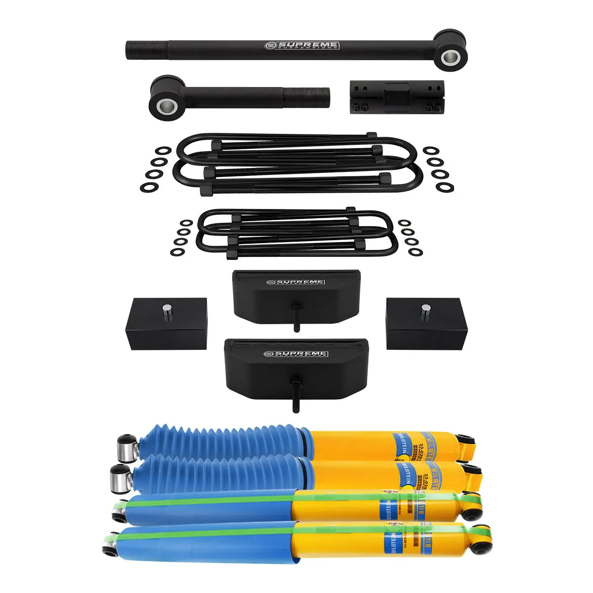1999-2004 Ford F250 Super Duty 4Wd Full Suspension Lift Kit With Bilstein Shocks & Adjustable Track Bar 1