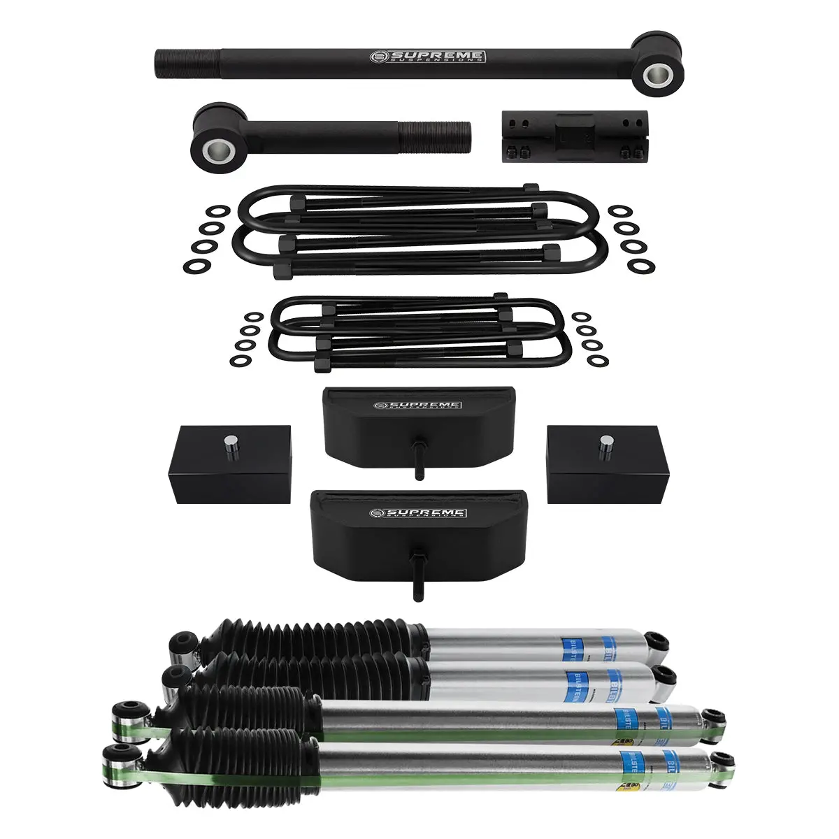1999-2004 Ford F250 Super Duty 4Wd Full Suspension Lift Kit With Bilstein Shocks & Adjustable Track Bar 7