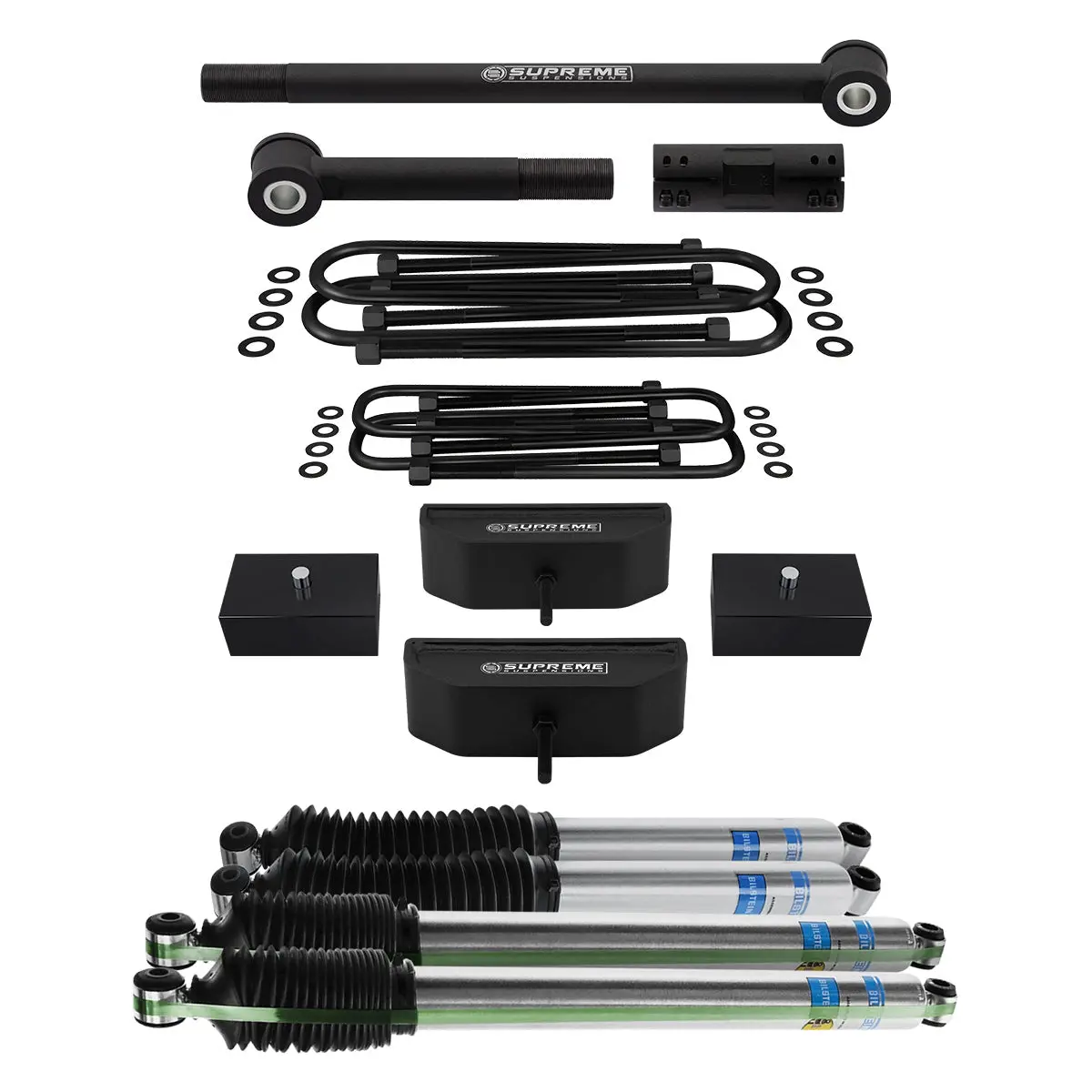 1999-2004 Ford F350 Super Duty 4Wd Full Suspension Lift Kit With Bilstein Shocks & Adjustable Track Bar 7
