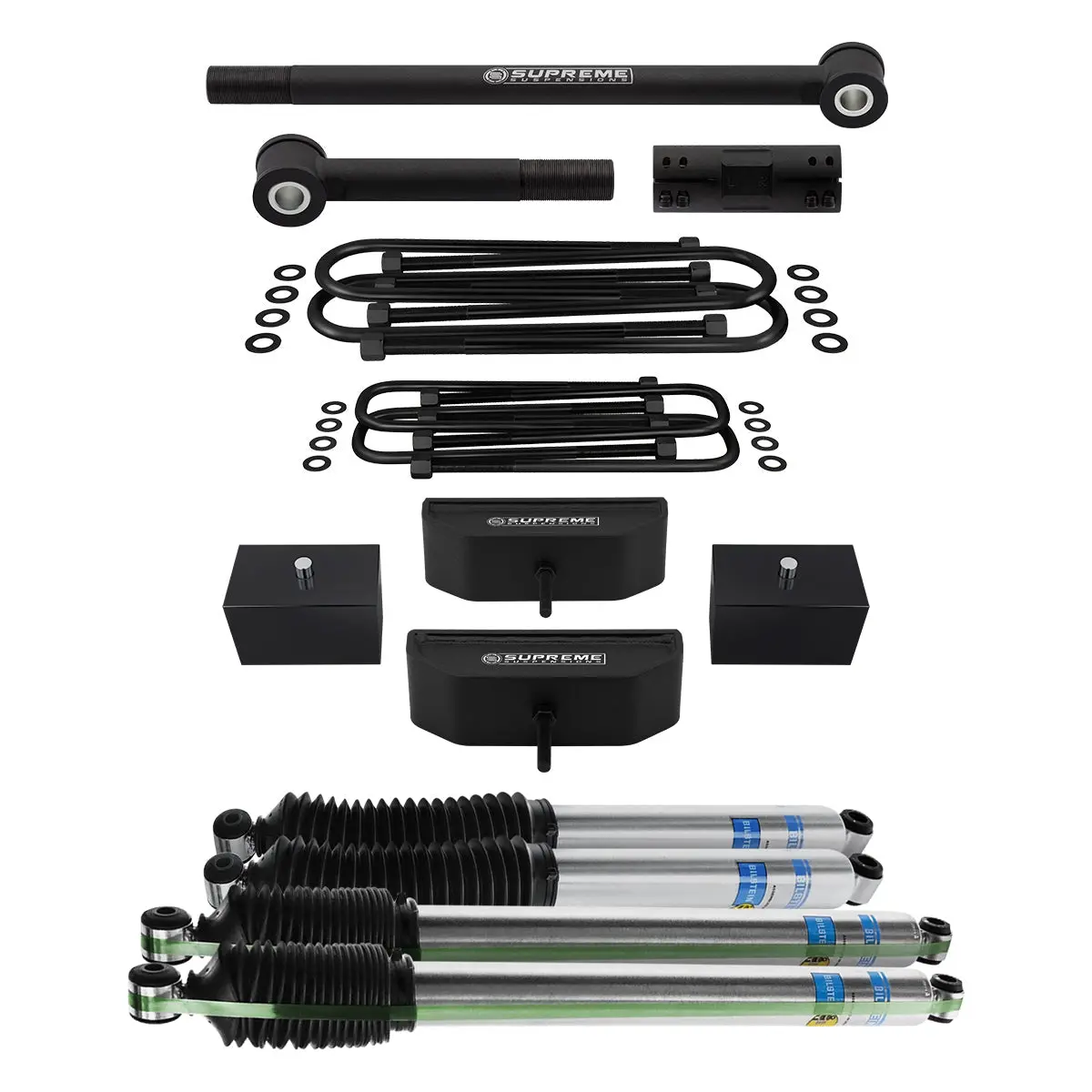 1999-2004 Ford F350 Super Duty 4Wd Full Suspension Lift Kit With Bilstein Shocks & Adjustable Track Bar 8