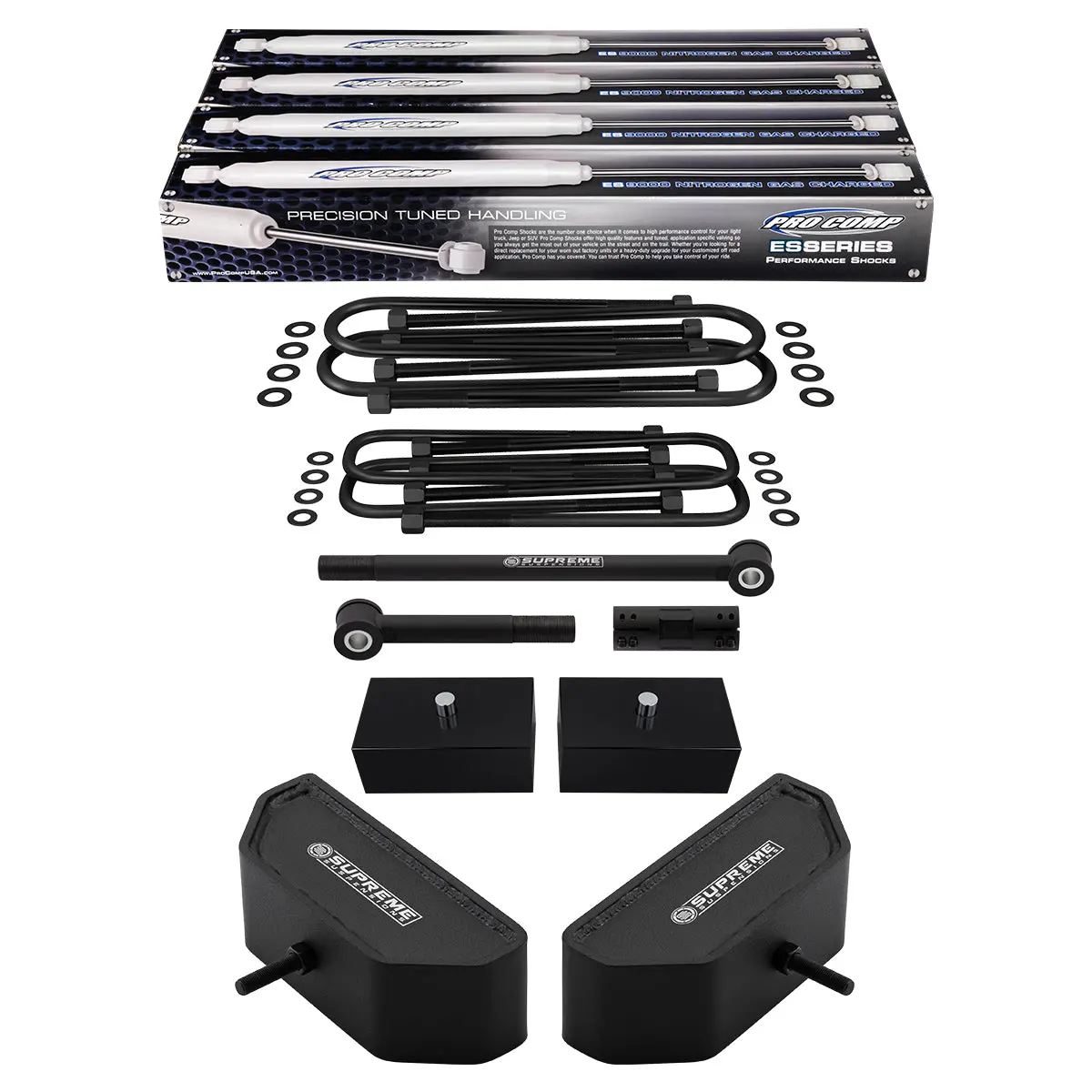 1999-2004 Ford F350 Super Duty Full Suspension Lift Kit With Adjustable Track Bar And Procomp Shocks 4Wd 4X4 3