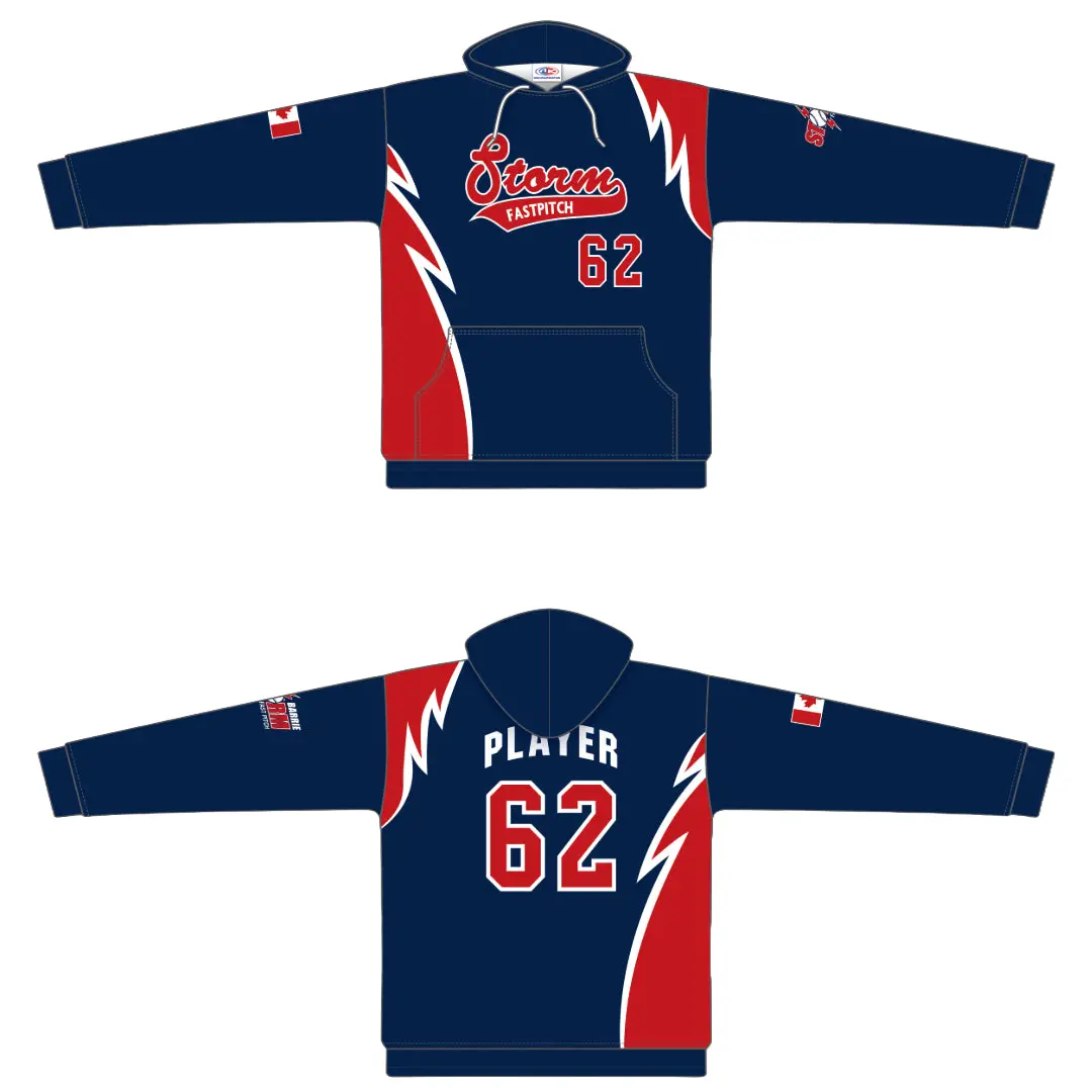 Barrie Storm Athletic Knit Sublimated Hoodie - Navy 1