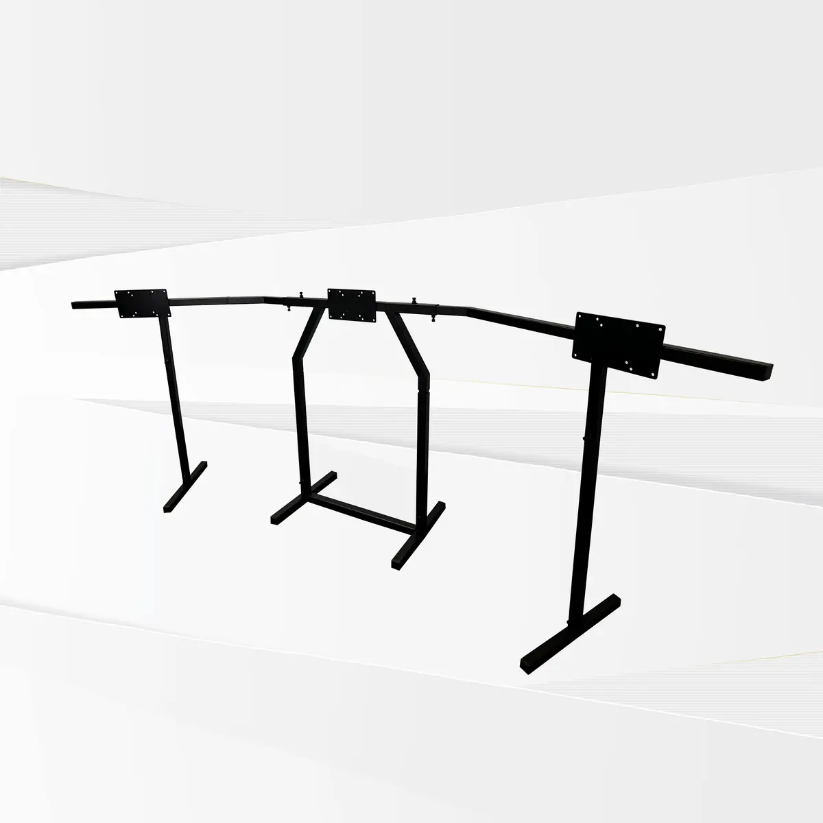 Freestanding Large Triple Monitor Stand 1