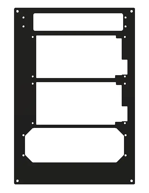 Gcu Stack Faceplate - Gma350, Dual Gtn650, And Gfc500 1