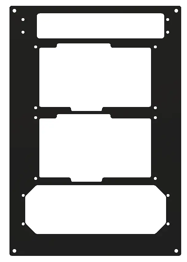 Gcu Stack Faceplate - Gma350, Dual Gns430, And Gfc500 1