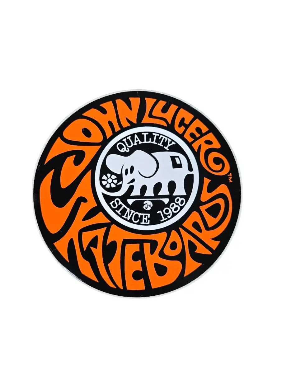 Vintage 80S John Lucero Sticker - Orange 1