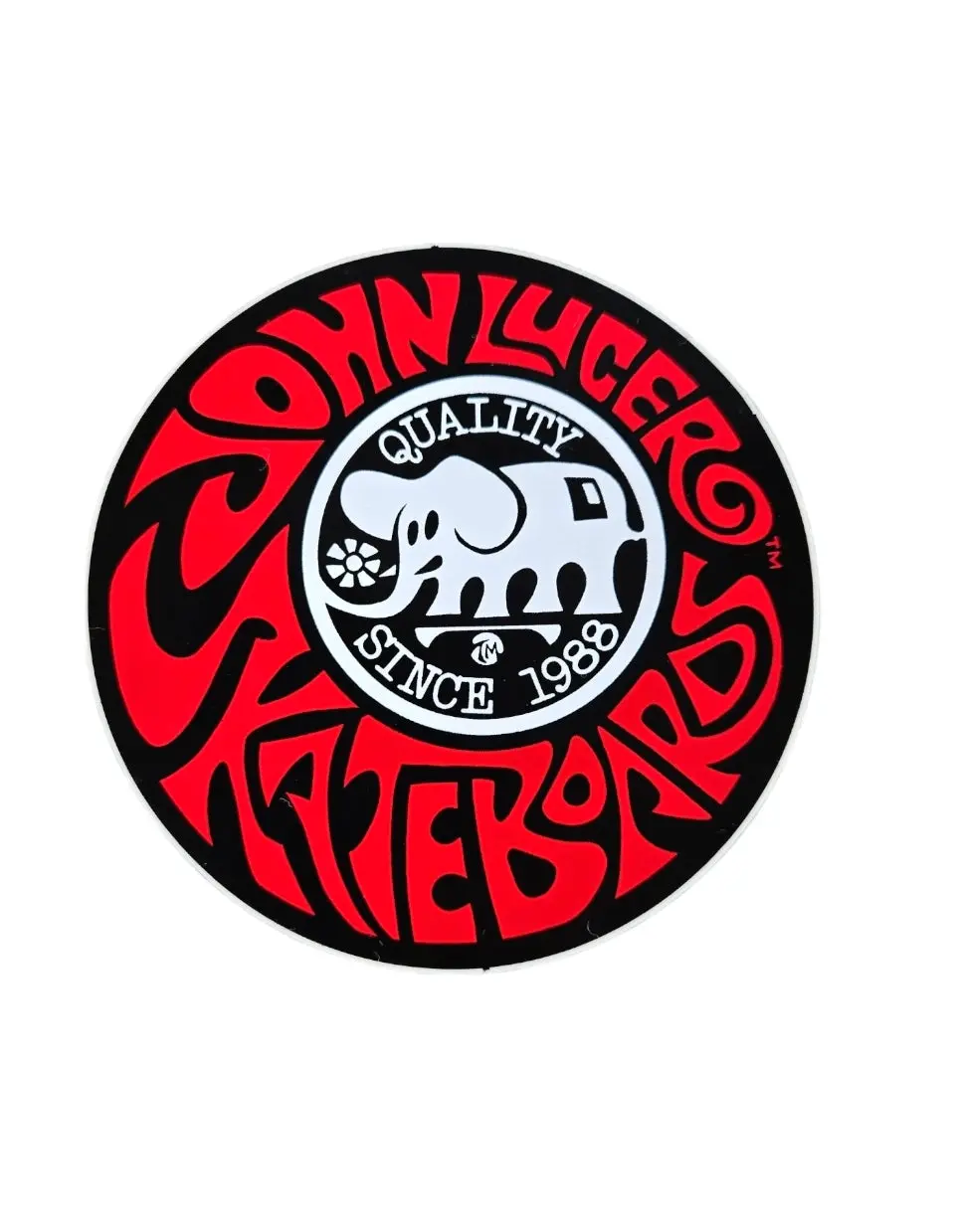 Vintage 80S John Lucero Sticker - Red 1