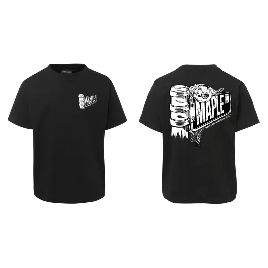 Maple Road Skateboards Black Og Street Sign T Shirt Youth Sizes 1