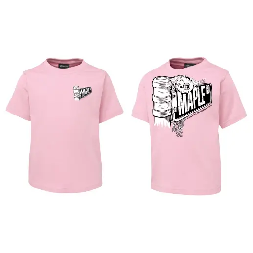 Maple Road Skateboards Pink Og Street Sign T Shirt Youth Sizes 1