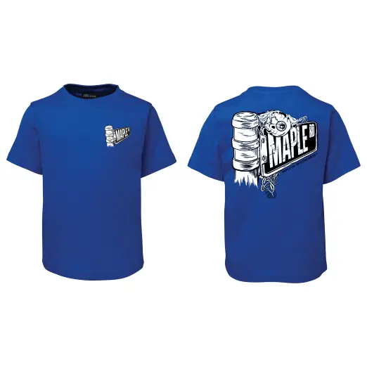 Maple Road Skateboards Blue Og Street Sign T Shirt Youth Sizes 1